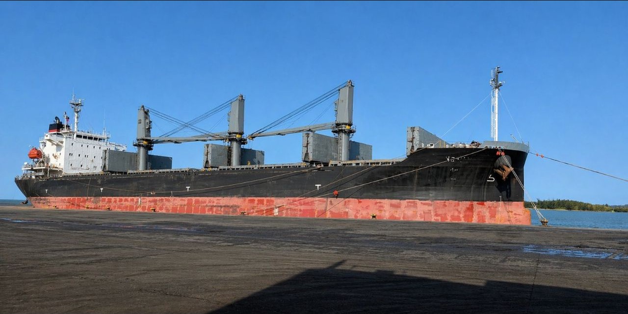 Vessel loading at port